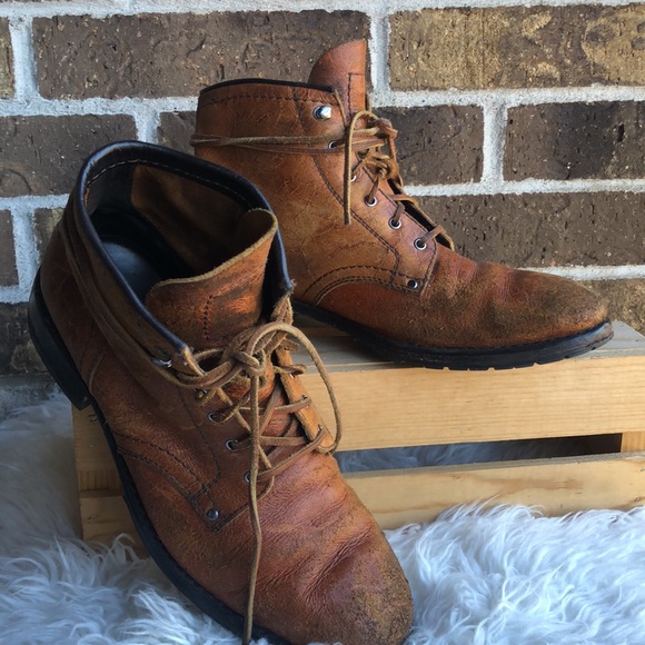 COLE HAAN Brown Genuine Learner Combat Boots with leather laces - Picture 7 of 12